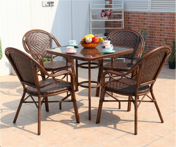 Wholesale Rattan Patio Square Dining Table(YF-BT414)