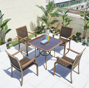 Wholesale Rattan Patio Square Dining Table(YF-BT414)