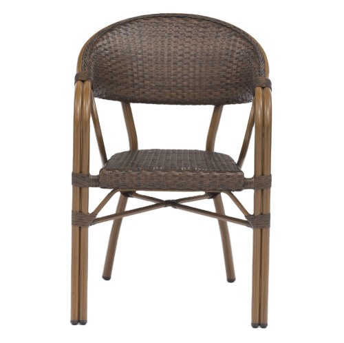 Wholesale Patio PE Aluminum Rattan Bamboo Chair(YF-BT411)