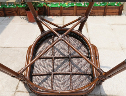 Wholesale Patio PE Aluminum Rattan Bamboo Chair(YF-BT411)
