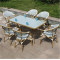 Wholesale Outdoor Furniture Patio PE Aluminum Rattan Bamboo Dining Chair(YF-BT412)