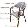Wholesale Outdoor Furniture Patio PE Aluminum Rattan Bamboo Dining Chair(YF-BT412)