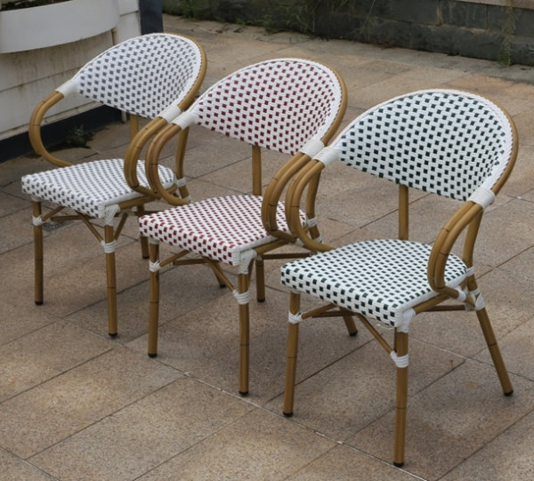 Wholesale Patio PE Aluminum Outdoor Rattan Bamboo Chair(YF-BT413)