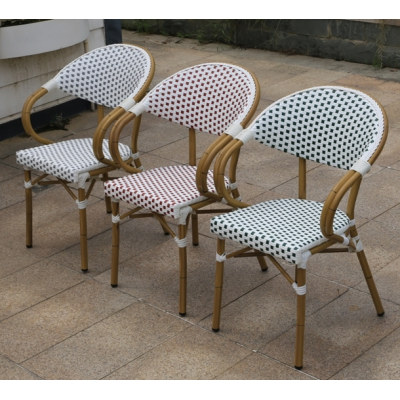 Wholesale Patio PE Aluminum Outdoor Rattan Bamboo Chair(YF-BT413)