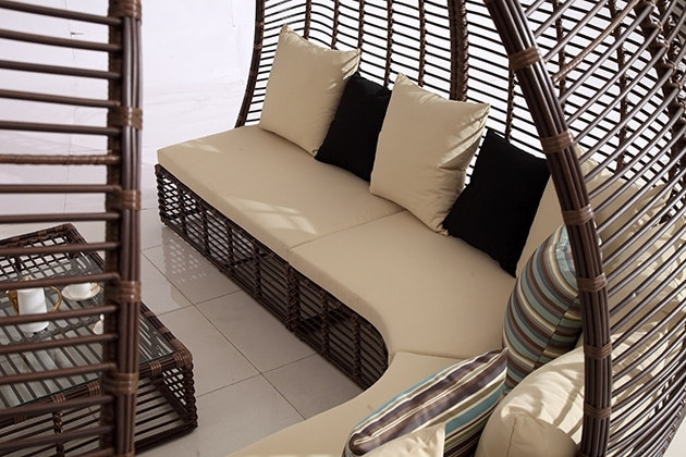 Wholesale rattan outdoor modern practical cover sunbed(YF-BT401)