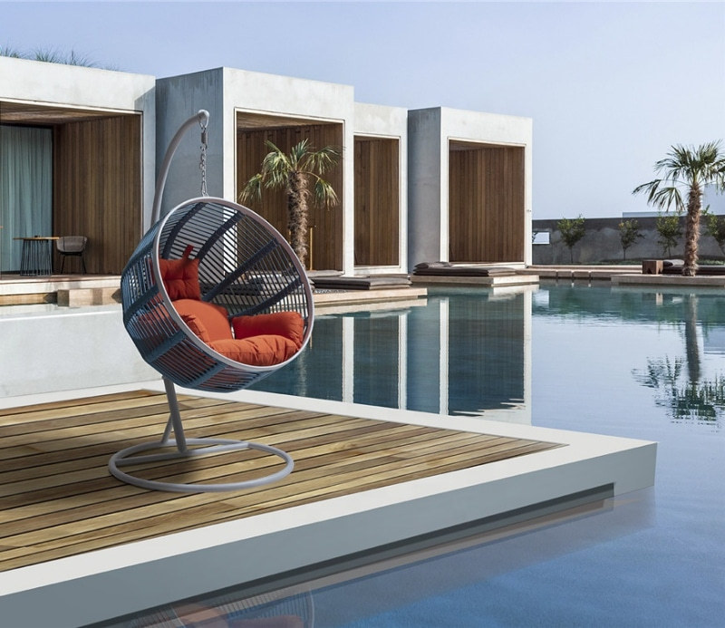 Wholesale rattan outdoor modern woven swing chair(YF-BT406)