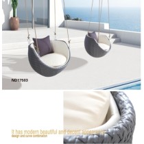 Wholesale aluminium plastic rattan outdoor swing chair(YF-BT404)