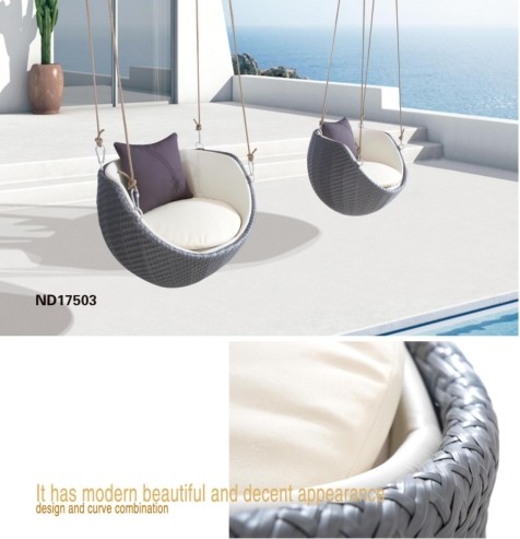 Wholesale aluminium plastic rattan outdoor swing chair(YF-BT404)