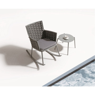 Wholesale rope outdoor swing chair with coffee table(YF-BT403)