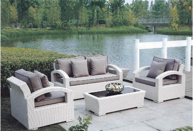Wholesale modern comfortable PE rattan sofa furniture set(YF-SF302#)