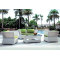 Wholesale Modern White Garden PE Rattan Sofa Set(YF-SF307#)