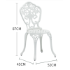 Wholesale High Back Cast Aluminum Patio Chair(YF-HWC802)