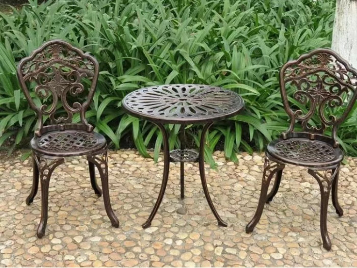 Cast aluminum outdoor round table wholesaler |Courtyard Round Table Supplier(YF-HWT802)