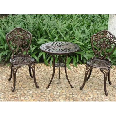 Cast aluminum outdoor round table wholesaler | Courtyard round rable supplier