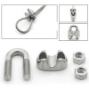 SS304 Wire Rope Clips 1/2 inch for Boat Heavy Duty U-Bolt Type Wire Rope Clamps DIY Crafts Works