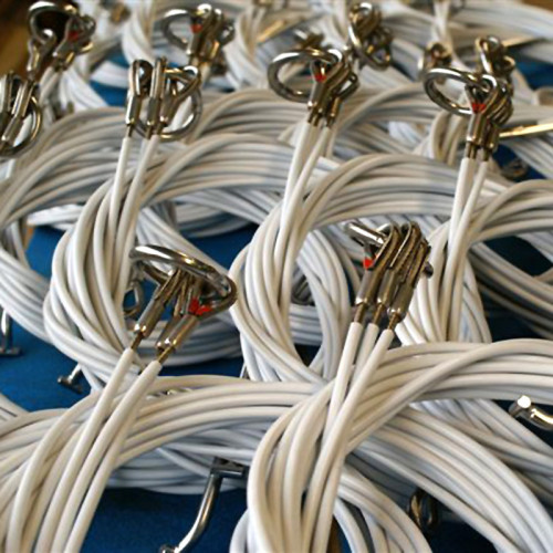 Virolas de alambre de acero inoxidable de forma ovalada de 3 mm para proyectos de cables y cuerdas