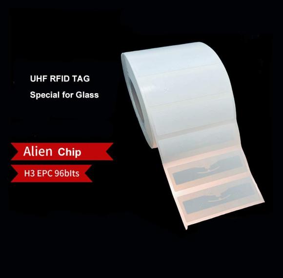 UHF RFID tags Yanzeo 860-925MHZ 9654 Tag 18m Long Range ISO18000-6C Vehicle Windshield tags Parking Access Control RFID label
