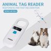 Yanzeo Pet Microchip Reader, RFID EMID Animal Handheld Reader,134.2 Pet ID Scanner Rechargeable Animal Chip Registration, Pet Tag FDX-B(ISO 11784/11785) (AR180)