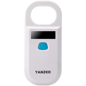 Yanzeo Pet Microchip Reader, RFID EMID Animal Handheld Reader,134.2 Pet ID Scanner Rechargeable Animal Chip Registration, Pet Tag FDX-B(ISO 11784/11785) (AR180)