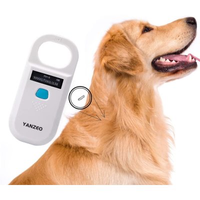 Yanzeo Pet Microchip Reader, RFID EMID Animal Handheld Reader,134.2 Pet ID Scanner Rechargeable Animal Chip Registration, Pet Tag FDX-B(ISO 11784/11785) (AR180)