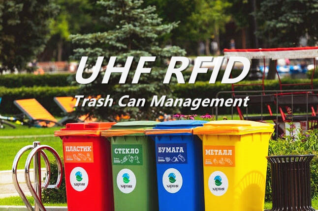 How does UHF RFID technology realize trash can management?