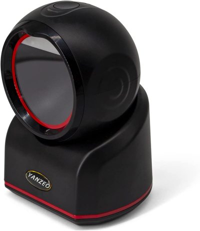 Yanzeo Desktop Barcode Scanner Automatic High Speed 1D/2D QR Platform Scan Omnidirectional Hands-Free Barcode Reader Work for POS PC Supermarket Bookstore Retail Mall