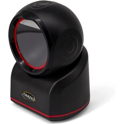 Yanzeo Desktop Barcode Scanner Automatic High Speed 1D/2D QR Platform Scan Omnidirectional Hands-Free Barcode Reader Work for POS PC Supermarket Bookstore Retail Mall