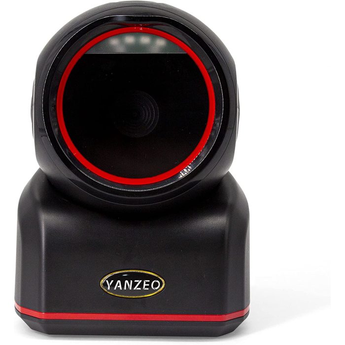 Yanzeo Desktop Barcode Scanner Automatic High Speed 1D/2D QR Platform Scan Omnidirectional Hands-Free Barcode Reader Work for POS PC Supermarket Bookstore Retail Mall
