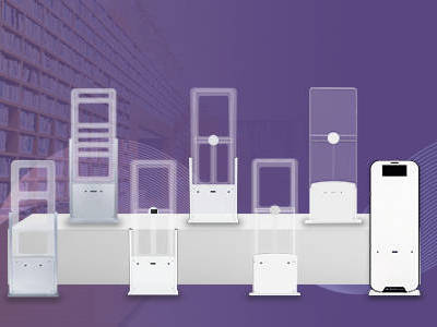 How does RFID security door identify and alarm?