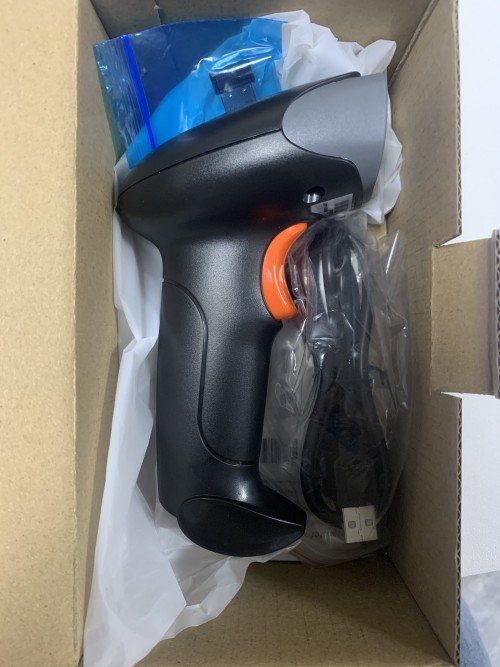 YANZEO L6811 Barcode Scanner 1D Wireless Barcode Reader 2.4G and USB Cable Handheld Barcode Scanner for Store, Warehouse, Supermarket