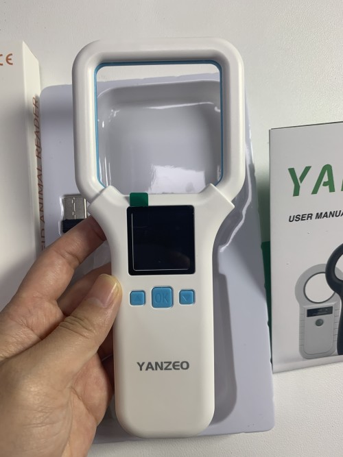 YANZEO AR180E Pet Microchip Scanner EMID FDX-B(ISO11784/11785) Animal Tag Reader with OLED Display, 134.2kHz Handheld Animal Reader