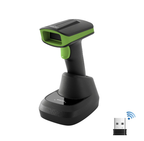 YANZEO SC2388 Wireless 2D Barcode Scanner with Smart Charging Base, 3-in-1 Handheld Scanner with Bluetooth 2.4G Wireless & USB Wired 1D 2D QR Handheld Image Barcode Reader