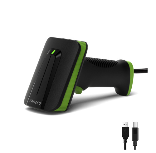 YANZEO SC2380 USB 2D Barcode Scanner, Wired Handheld Bar Code Scanner, Plug&Play Automatic QR Code Scanner, Fast and Accurate Barcode Reader for Windows, Linux, and Android Syatem