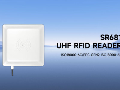 Yanzeo SR681/SR682 UHF RFID Reader | 6m Long Range Outdoor IP67 8dBi Antenna RS232/RS485/Wiegand Output UHF Integrated Reader Network Port