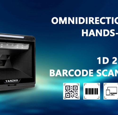 Yanzeo YS868I Desktop 2D Barcode Scanner – Omnidirectional Million-Pixel Scanner with USB & RS232 Interface