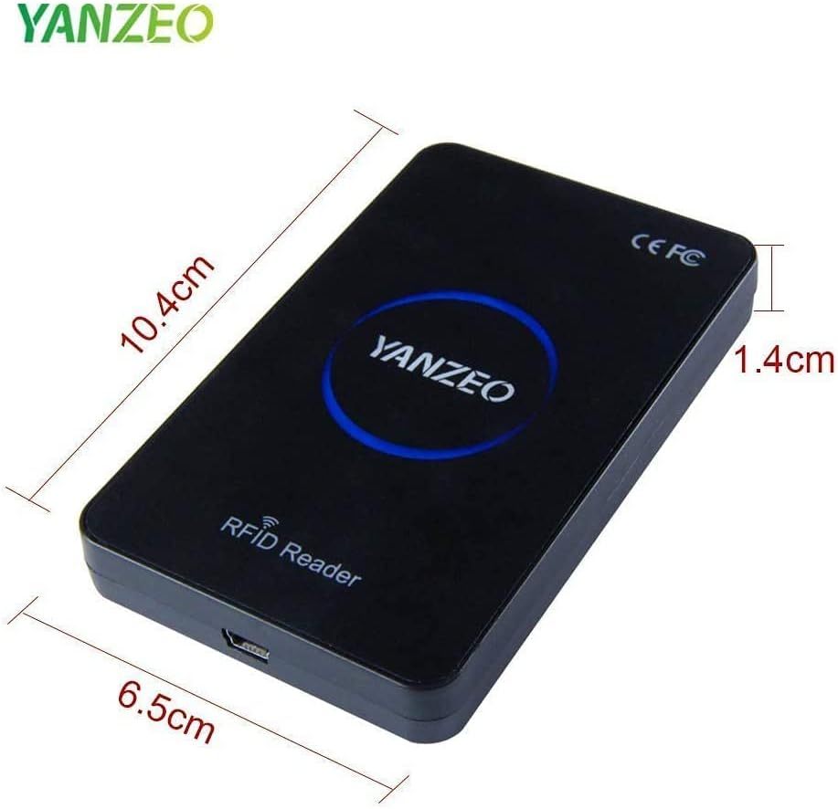 Yanzeo SR360 Desktop UHF RFID Reader Writer (865–915MHz) for Access Control, POS, and Warehouse Management with Keyboard Emulation