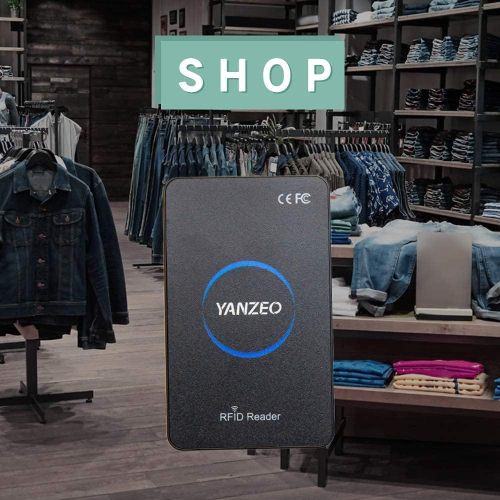 Yanzeo SR360 Desktop UHF RFID Reader Writer (865–915MHz) for Access Control, POS, and Warehouse Management with Keyboard Emulation