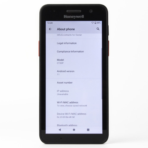 Honeywell CT30P-X0N-37D00DG CT30 XP Android 11 Data Collector Warehouse Scanner