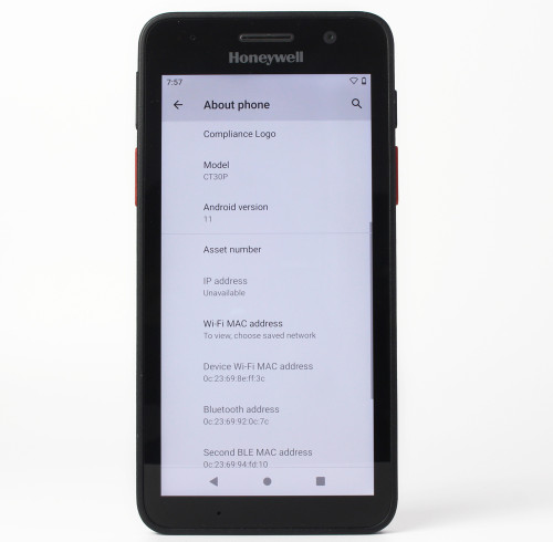 Honeywell CT30 XP Mobile Computer Barcode Scanner Android PDA CT30P-L1N-37D2NNA
