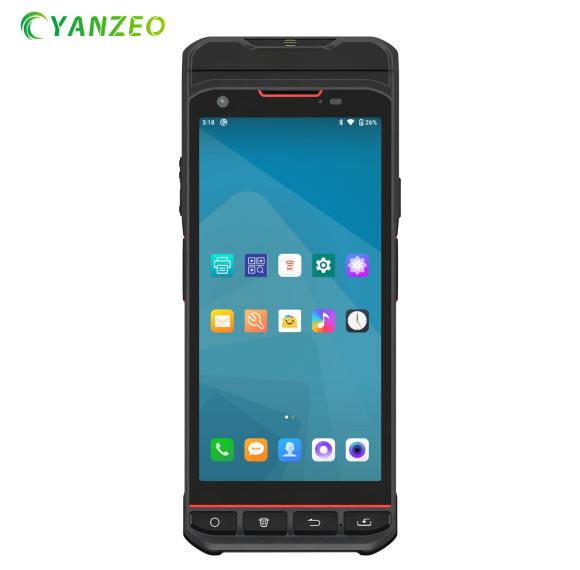Yanzeo SA510 Android Mobile Terminal with 58mm Honeywell N6703 2D Barcode Scanner for POS Thermal Sticker Printer