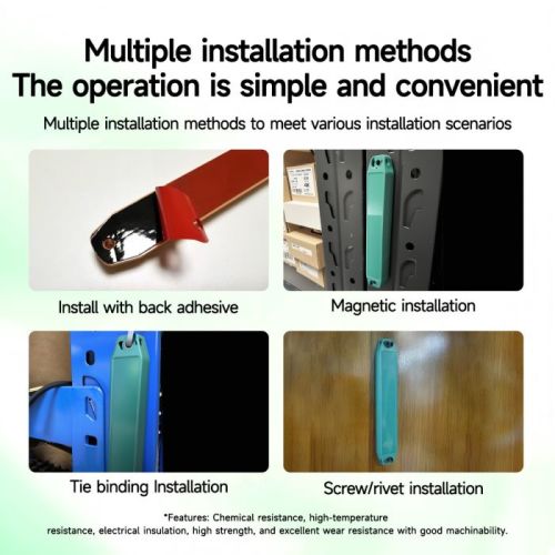 Yanzeo GL15527 UHF RFID Asset Management Tag Durable ABS Material, Ideal Tracking for Industrial Equipment & Metal Asset