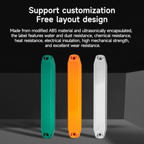 Yanzeo GL15527 UHF RFID Asset Management Tag Durable ABS Material, Ideal Tracking for Industrial Equipment & Metal Asset