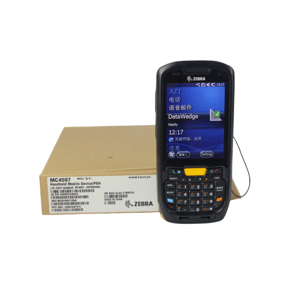 Zebra MC4597-AAPBM0000 Mobile Computer PDA Windows Bluetooth 1D Laser Scanner for Warehouse, Windows Embedded HandHeld 6.5, GPS, Camera