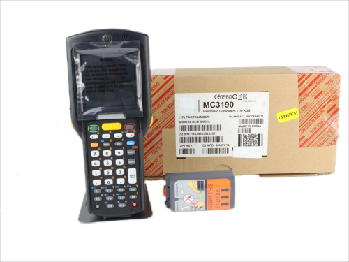 Motorola MC3190-SL3H04E0A Mobile Computer PDA Barcode Scanner for Warehouse Wi-Fi (802.11 a/b/g), Brick Straight Shooter, 1D Laser Scanner, Windows CE 6.0, 38-Key Alpha Shift Keypad