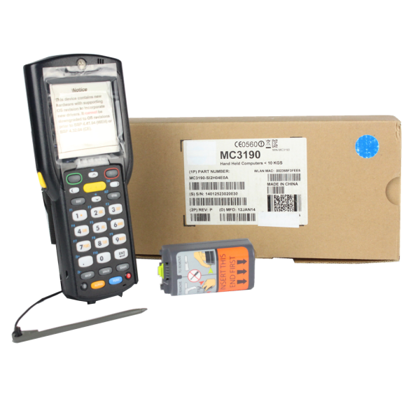 Motorola MC3190-SI2H04E0A Mobile Computer Barcode Scanner PDA 2D Imager, 28-key Numeric Keypad, High Capacity Battery, WiFi/Bluetooth