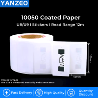 YAZNEO UHF RFID Passive Labels Stickers 100*50mm 860~960MHz Printable Coated Paper for Inventory,Warehousing,etc.