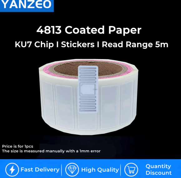 YANZEO UHF RFID 43*18mm Inlay Tag Stickers 5M Long Range Commodity Anti-counterfeiting,Logistics Management,ETC.