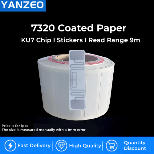 YANZEO UHF RFID Tag 73x20mm KU7 for Supermarket Commodity Inventory,Anti-theft,Anti-counterfeiting,Warehousing,Logistics,ETC.