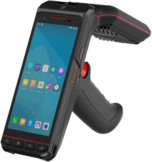 Yanzeo 6S Long Range UHF RFID Handheld Reader | Android 10 Rugged Barcode Scanner IP68 Bluetooth