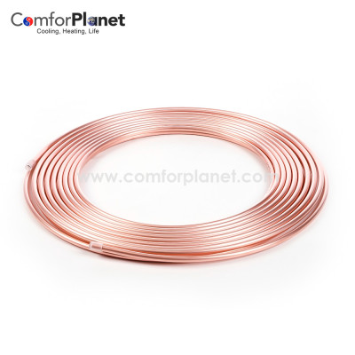 99.9% purity copper coil tubing With ASTM B280 For air conditioning